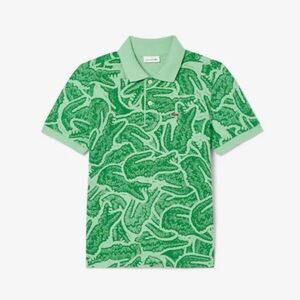 Lacoste Mint Green Polo with Crocodile Design